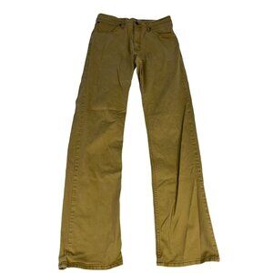 Wrangler Authentic Stretch Straight Denim Jeans Men's 32 Brushed Almond Pockets